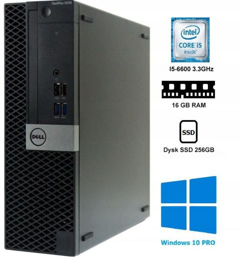 Dell OptiPlex 5050 I5-6600 16GB 256SSD WIN10 PRO