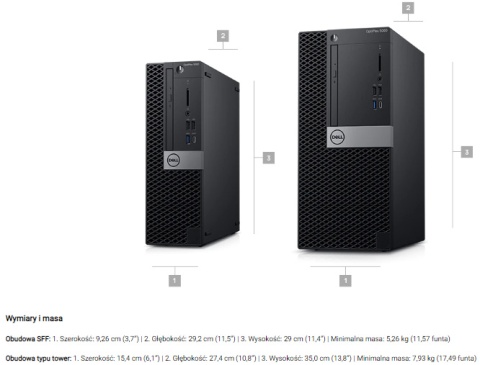 Dell Optiplex 7060 SFF i5-8500 8GB RAM 256 SSD WIN11Pro