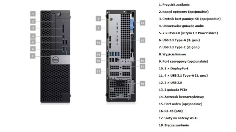 Dell OptiPlex 5070 SFF i5-9500 / 16GB / SSD 512GB / Win11Pro / Refurb BOX / GRATIS! Dell OptiPlex 5070 SFF i5-9500 / 16GB / SSD 512GB / Win11Pro / Refurb BOX / GRATIS!