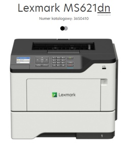 Drukarka laserowa mono Lexmark MS621 Duplex Sieć TONER NISKI PRZEBIEG