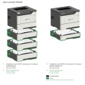 Drukarka laserowa mono Lexmark MS621 Duplex Sieć TONER NISKI PRZEBIEG