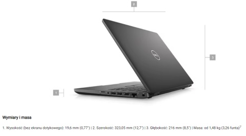 Dell Latitude 5401 i7-9850H 16GB 256SSD Windows 11 KL.A Dotyk