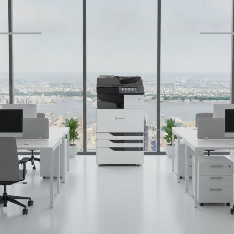 Drukarka wielofunkcyjna laserowa kolor Lexmark CX921 A3 DADF DUPLEX KLASA A + WiFi FULL TONERY