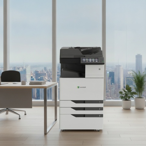Drukarka wielofunkcyjna laserowa kolor Lexmark CX921 A3 DADF DUPLEX KLASA A + WiFi TONERY STARTOWE