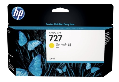 Nowy Tusz do plotera HP 727 F9J65A Yellow Zółty 300ml T920 T1500 T2500 T2530